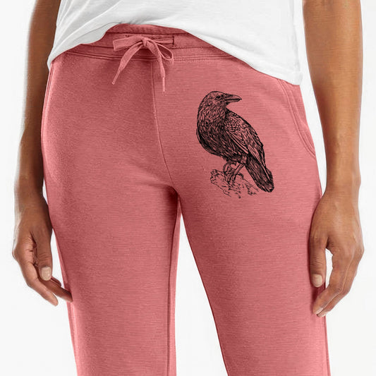 Corvus corax - Common Raven - Women's Cali Wave Jogger Sweatpants