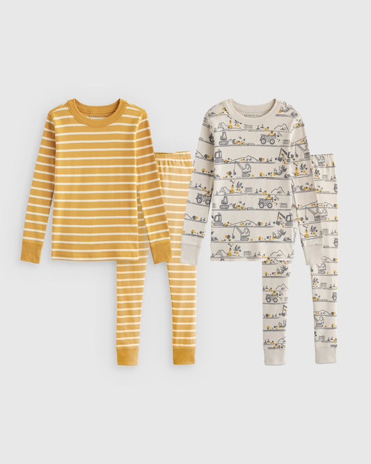100% Organic Cotton Tight Fit Sleep 2-Pack - Toddler Boy