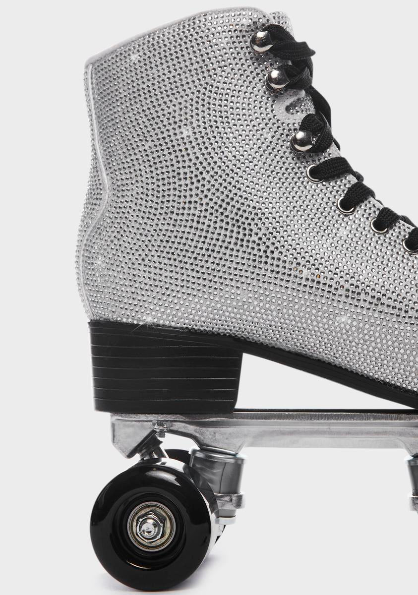 Catching Wind Rhinestone Roller Skates