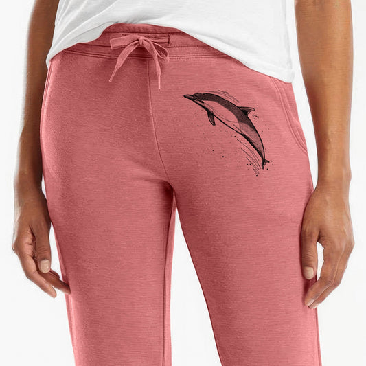 Short-Beaked Common Dolphin - Delphinus delphis - Women's Cali Wave Jogger Sweatpants