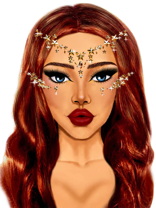 Star Sign Face Jewel Stickers