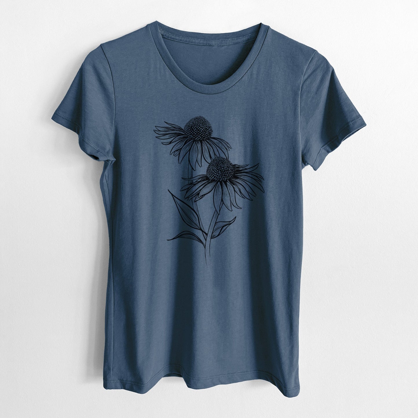 Coneflower - Echinacea purpurea - Women's Crewneck - Made in USA - 100% Organic Cotton