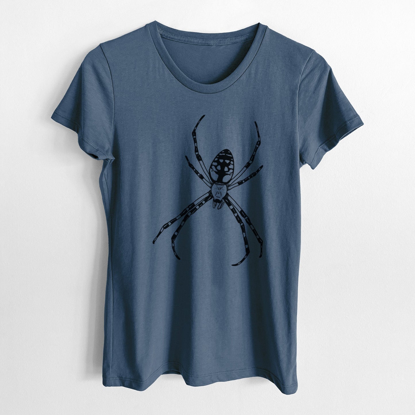 Argiope aurantia - Yellow Garden Spider - Women's Crewneck - Made in USA - 100% Organic Cotton