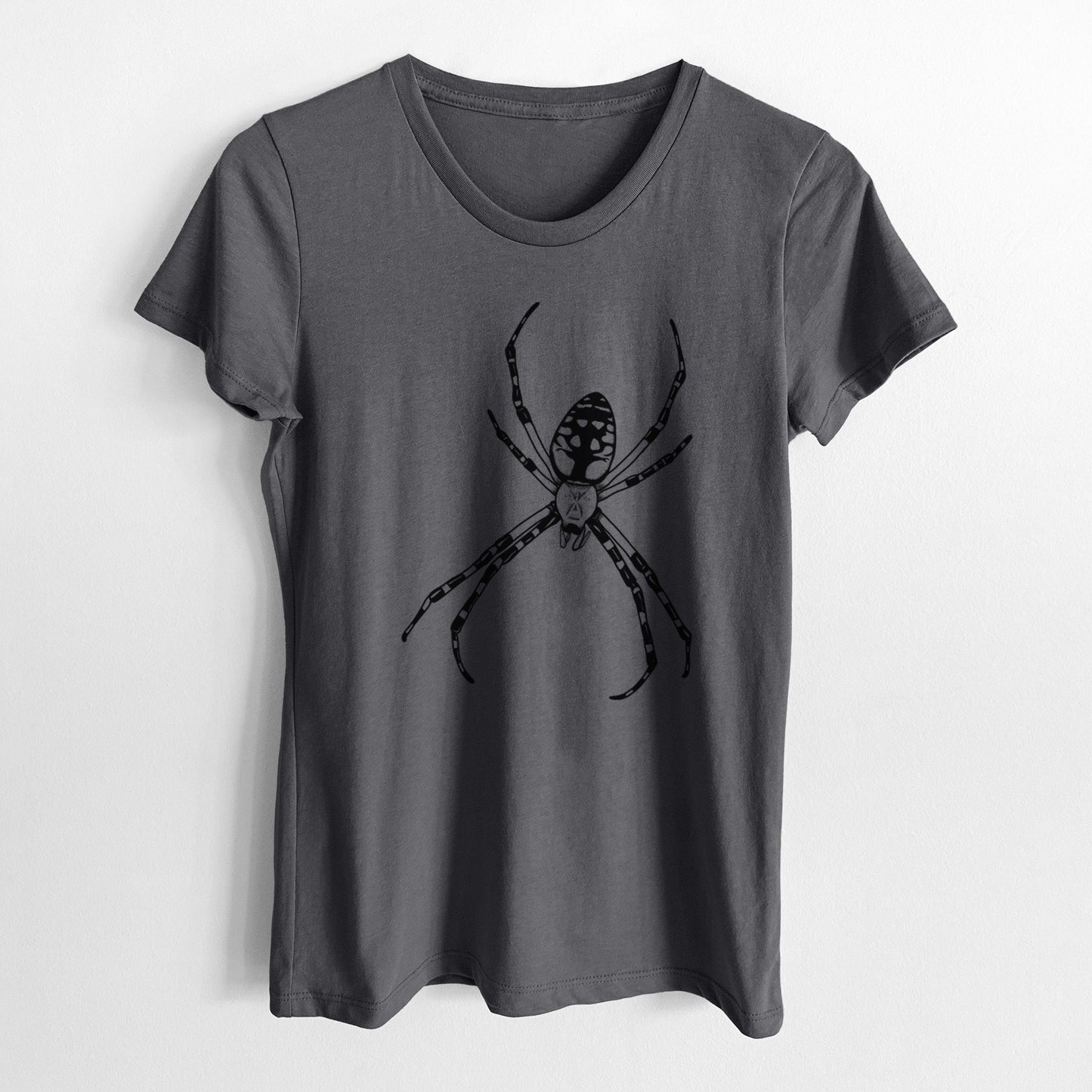 Argiope aurantia - Yellow Garden Spider - Women's Crewneck - Made in USA - 100% Organic Cotton