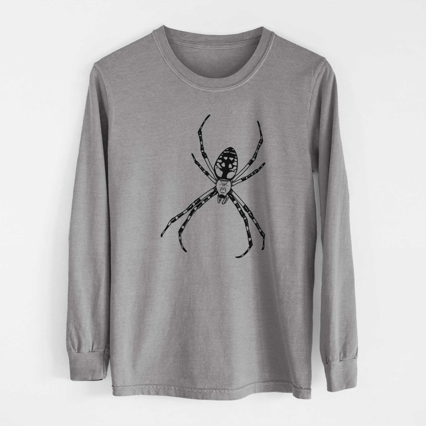 Argiope aurantia - Yellow Garden Spider - Heavyweight 100% Cotton Long Sleeve