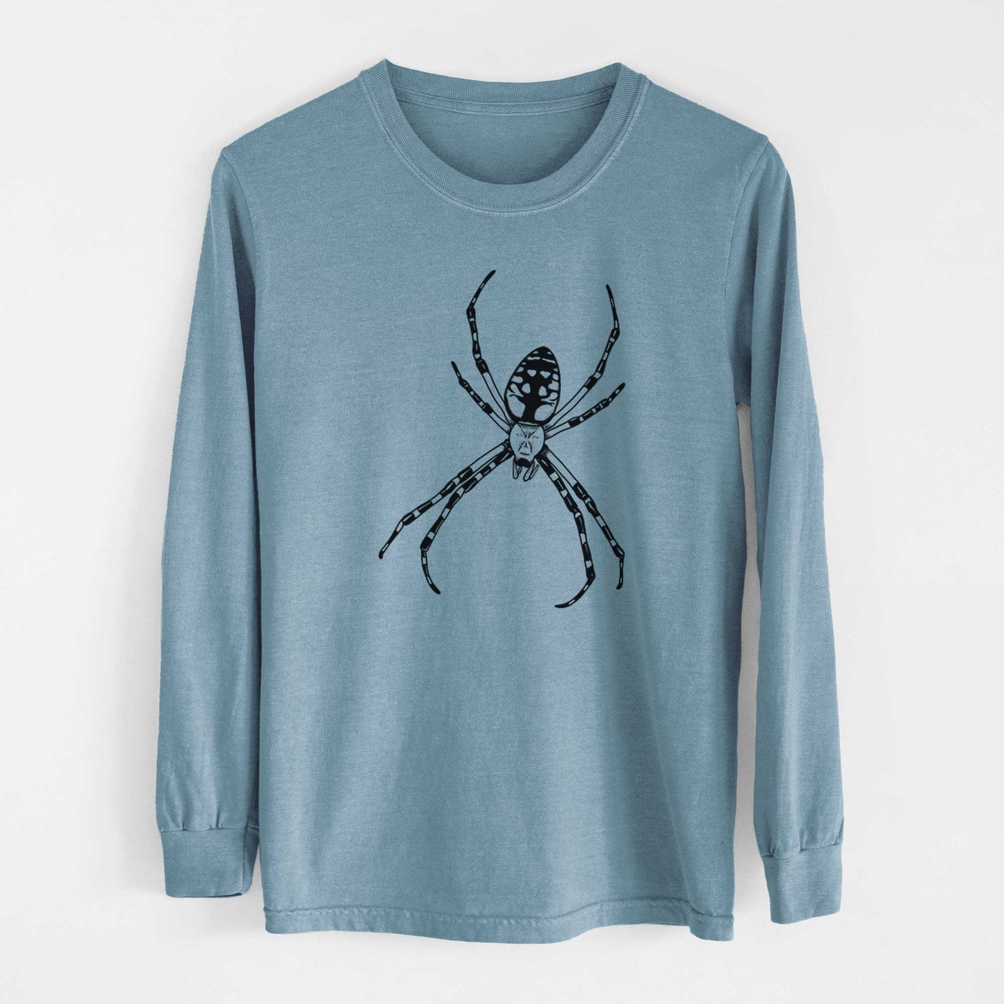 Argiope aurantia - Yellow Garden Spider - Heavyweight 100% Cotton Long Sleeve