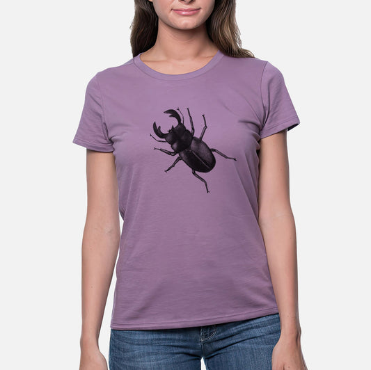 Dorcus titanus - Giant Stag Beetle - Women's Crewneck - Made in USA - 100% Organic Cotton