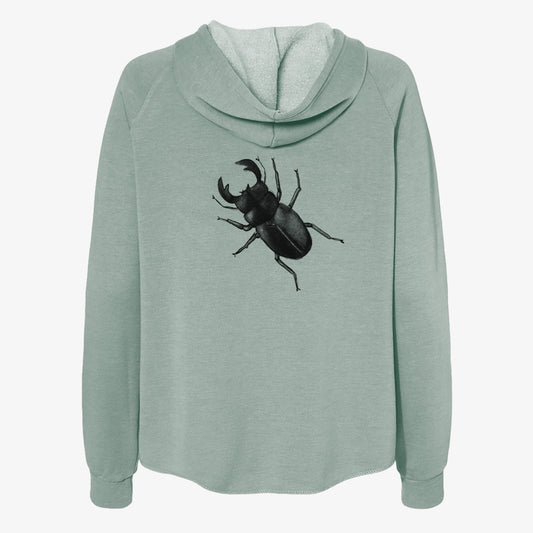 Dorcus titanus - Giant Stag Beetle - Women's Cali Wave Zip-Up Sweatshirt