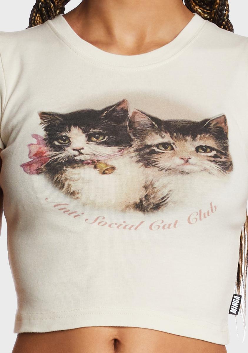 Anti Social Cat Club Baby Tee