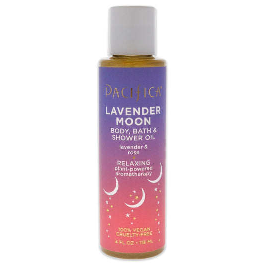 Body Bath and Shower Oil - Lavender Moon by Pacifica for Women - 4 oz Shower Oil