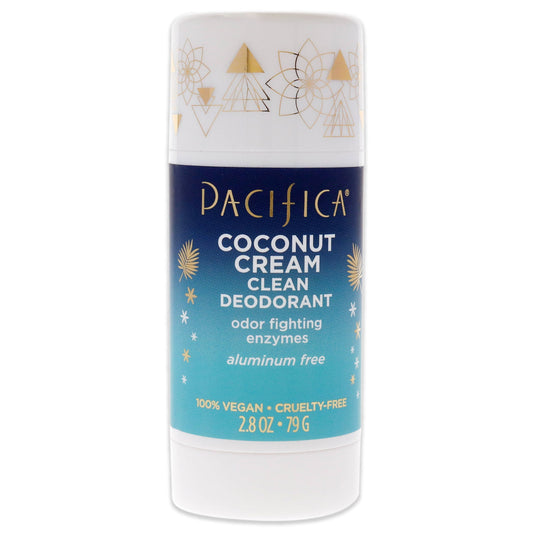 Clean Deodorant Stick - Coconut Cream by Pacifica for Women - 2.8 oz Deodorant Stick