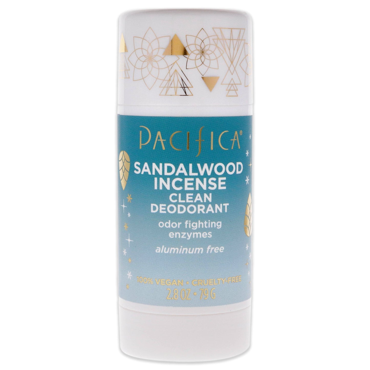 Clean Deodorant Stick - Sandalwood Incense by Pacifica for Women - 2.8 oz Deodorant Stick