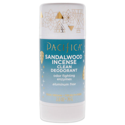 Clean Deodorant Stick - Sandalwood Incense by Pacifica for Women - 2.8 oz Deodorant Stick