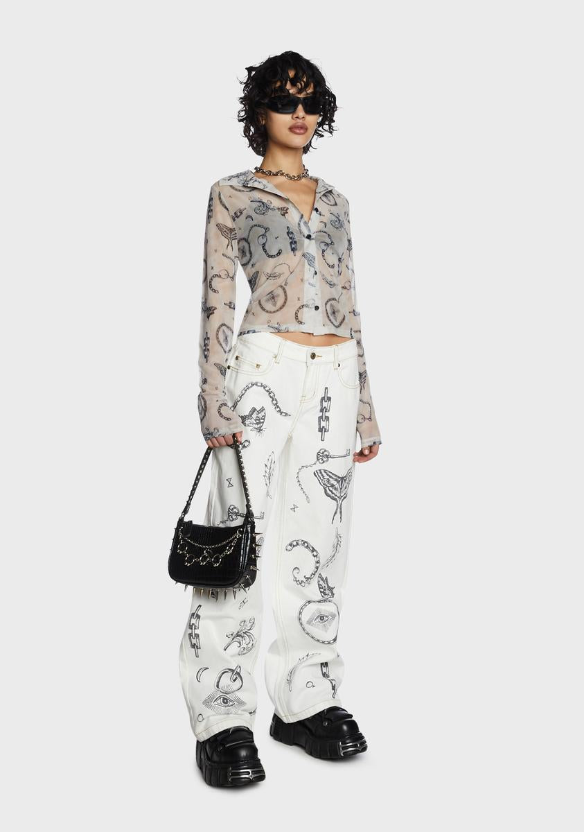 Spell Sheer Shirt