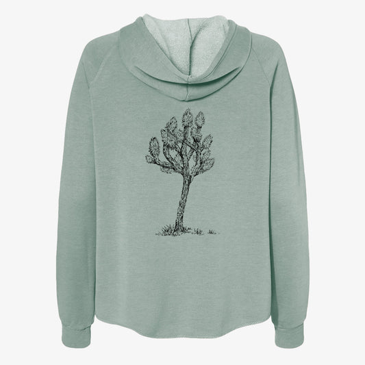 Yucca brevifolia - Joshua Tree - Women's Cali Wave Zip-Up Sweatshirt