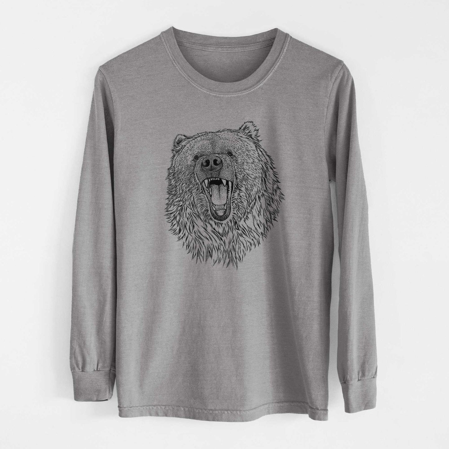 Ursus arctos - Kodiak Bear - Heavyweight 100% Cotton Long Sleeve