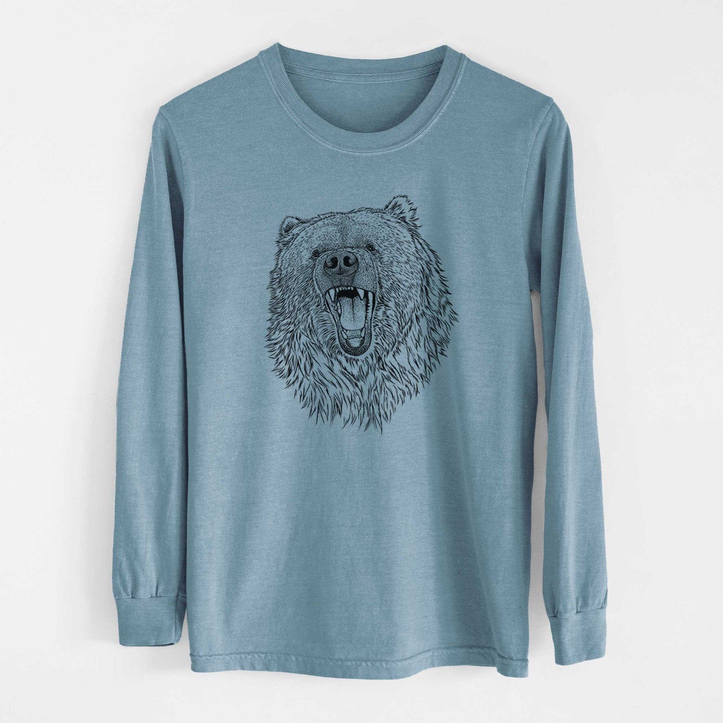 Ursus arctos - Kodiak Bear - Heavyweight 100% Cotton Long Sleeve