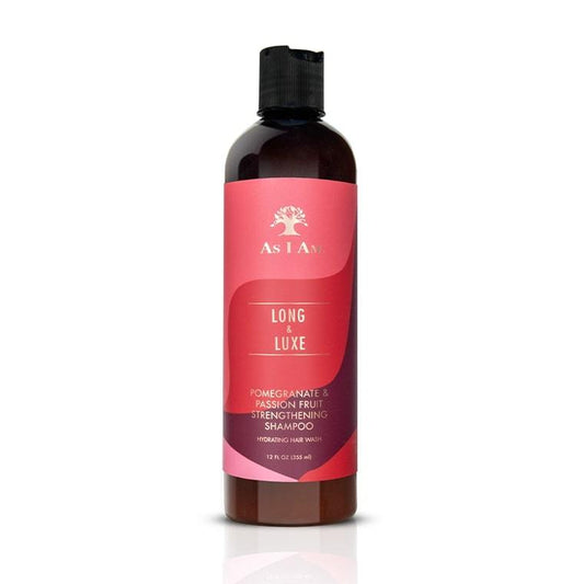 AS I AM - Long and Luxe Pomegranate and Passion Fruit Strengthening Shampoo