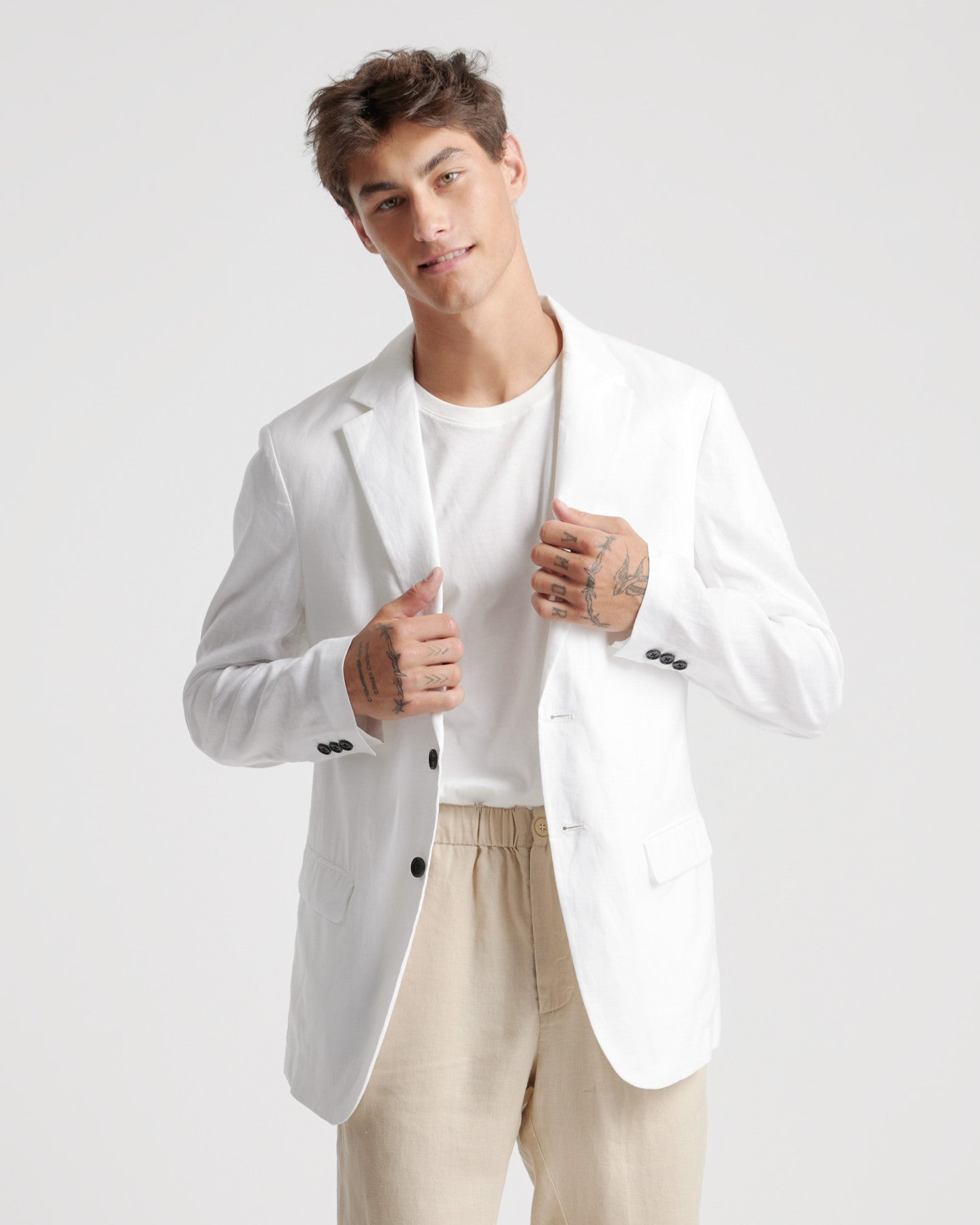 100% European Linen Blazer