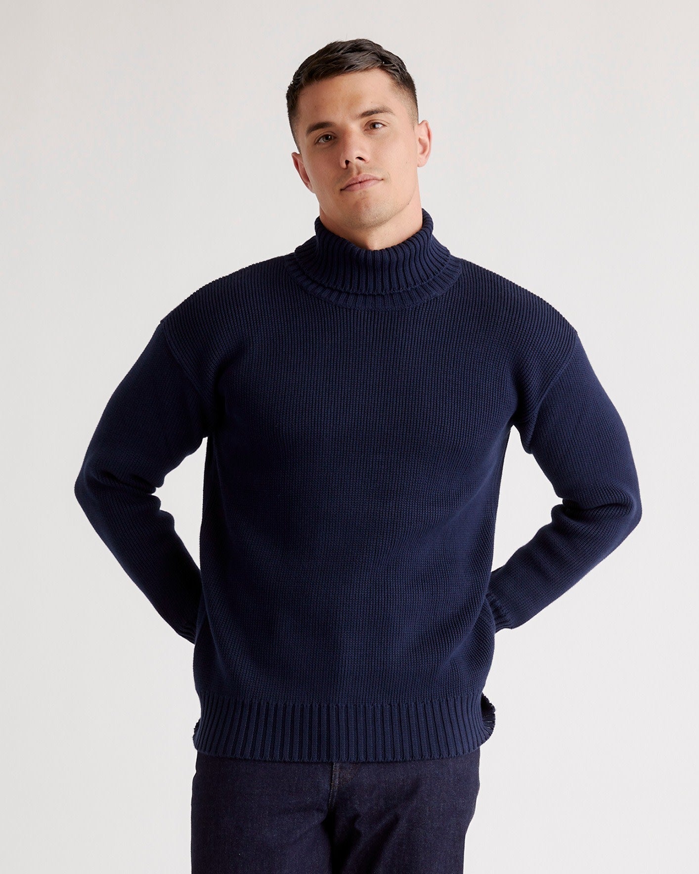 100% Organic Cotton Turtleneck Sweater