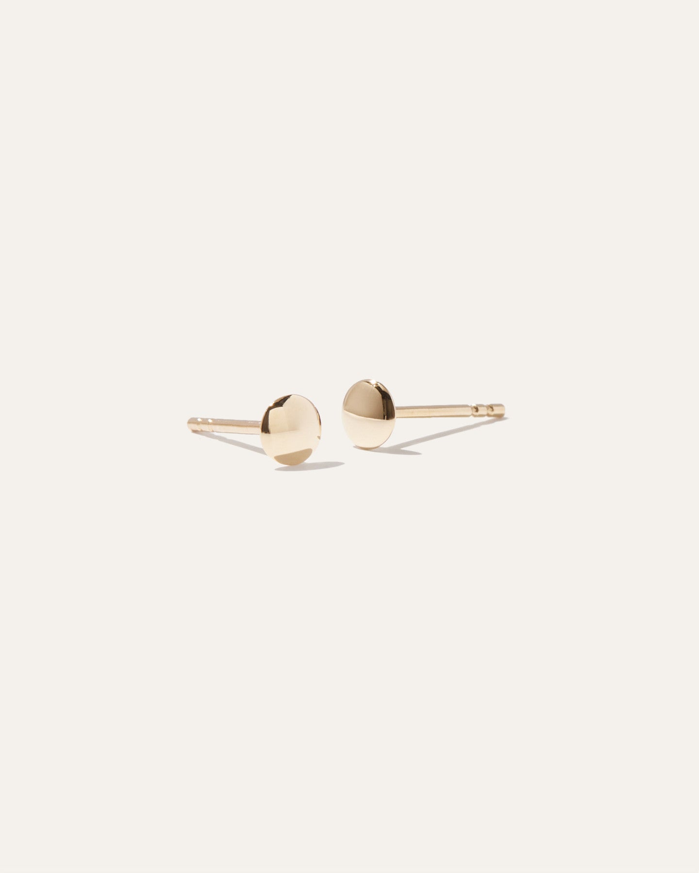 14k Gold Dot Studs