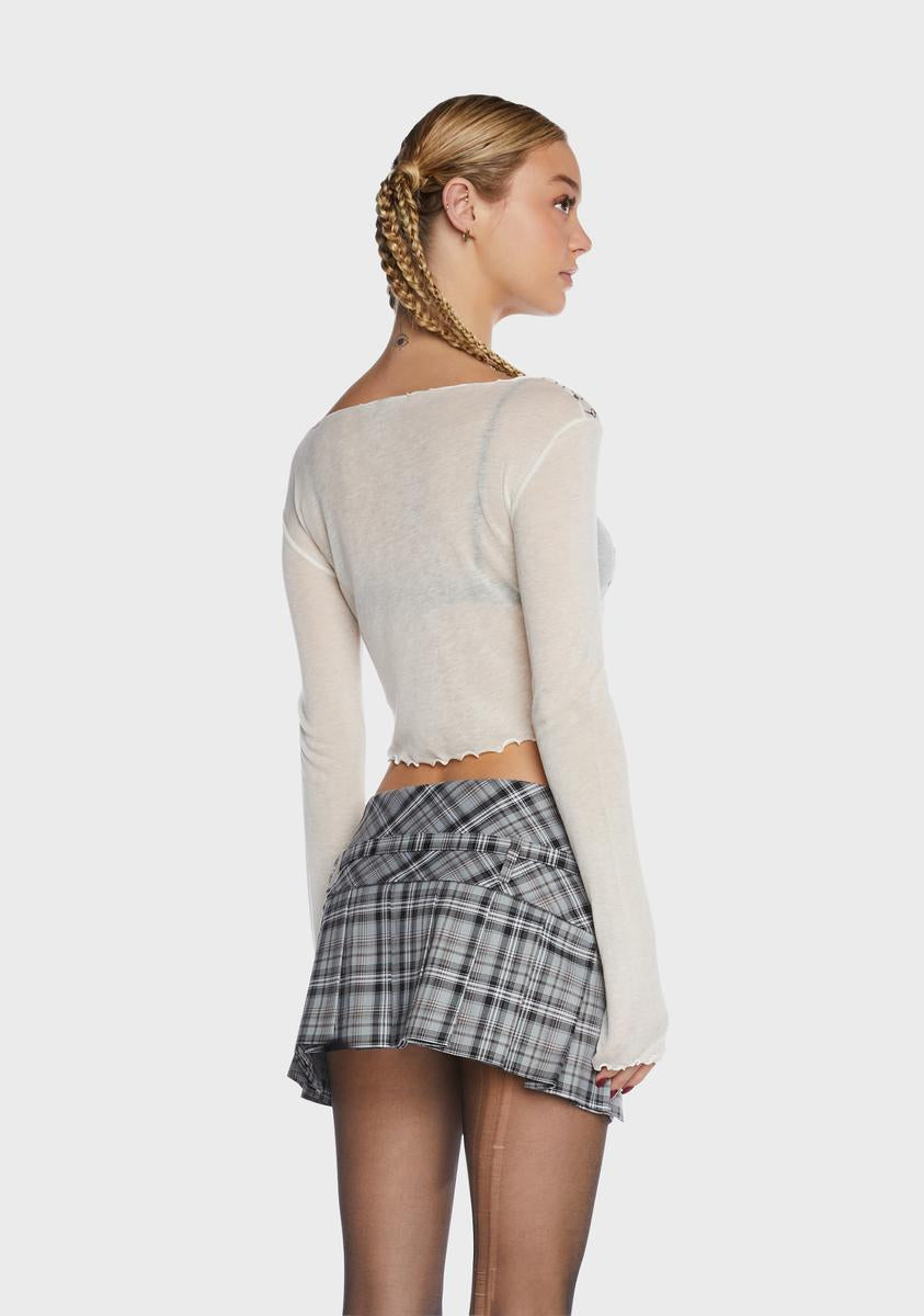 Alex Sheer Knit Top