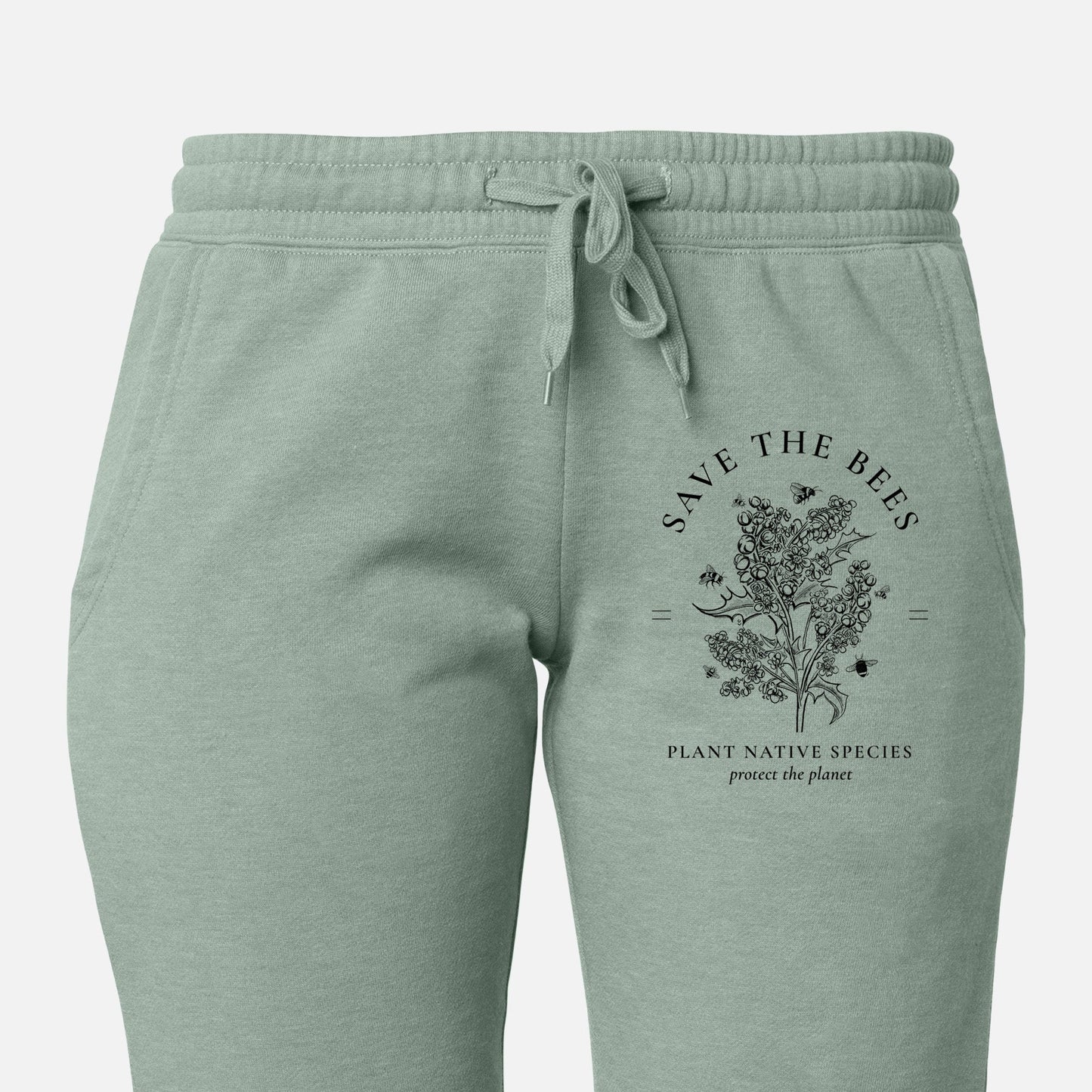 Save the Bees - Plant Native Species - Women's Cali Wave Jogger Sweatpants