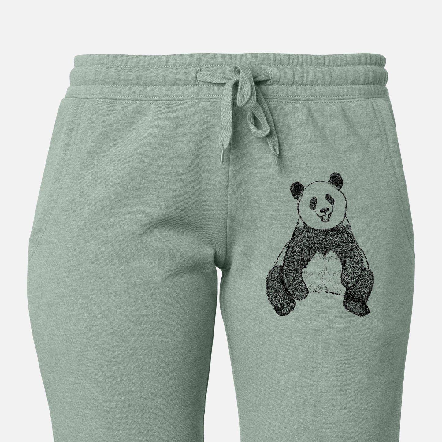 Ailuropoda melanoleuca - Giant Panda Sitting - Women's Cali Wave Jogger Sweatpants