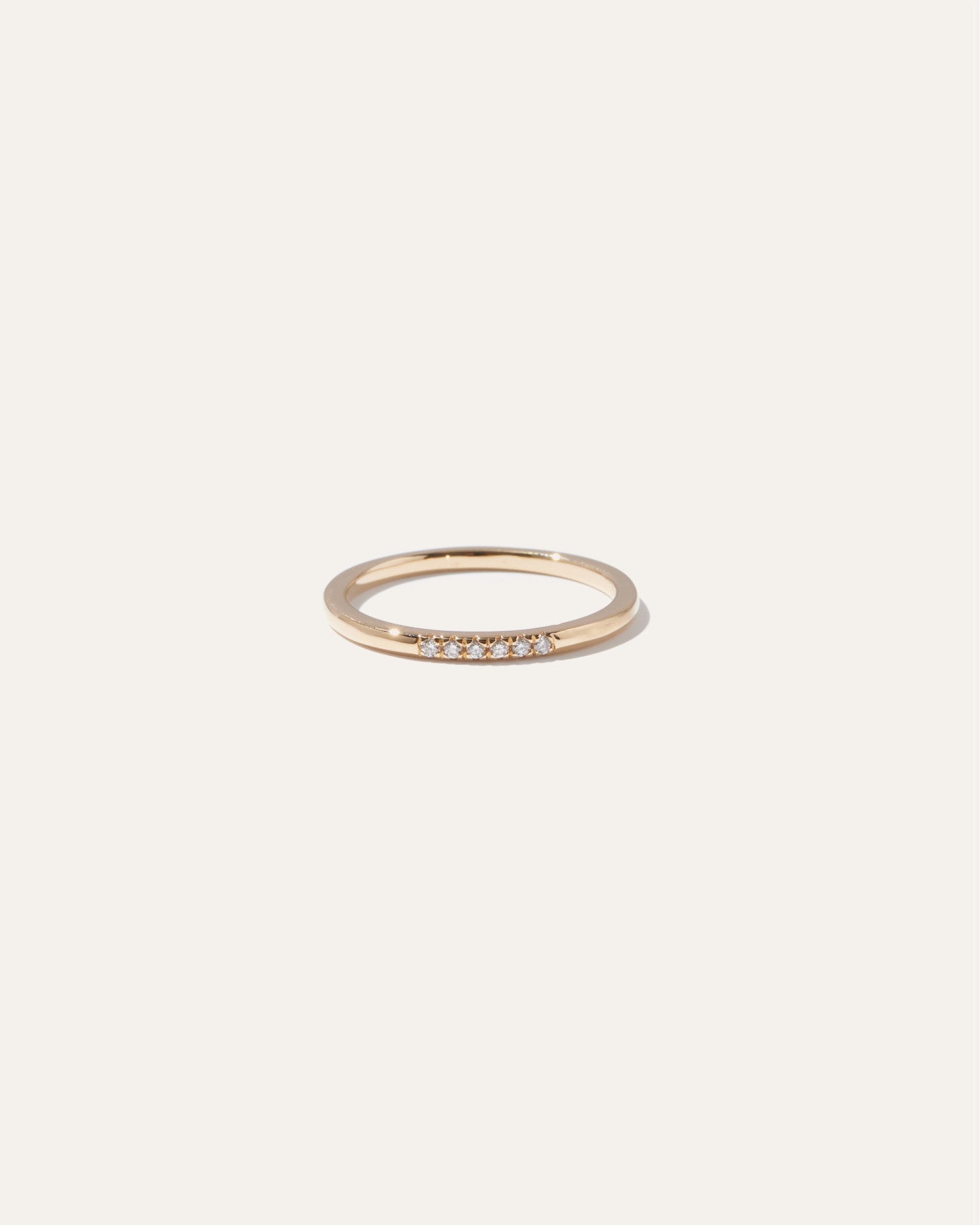 14K Gold Diamond Line Ring