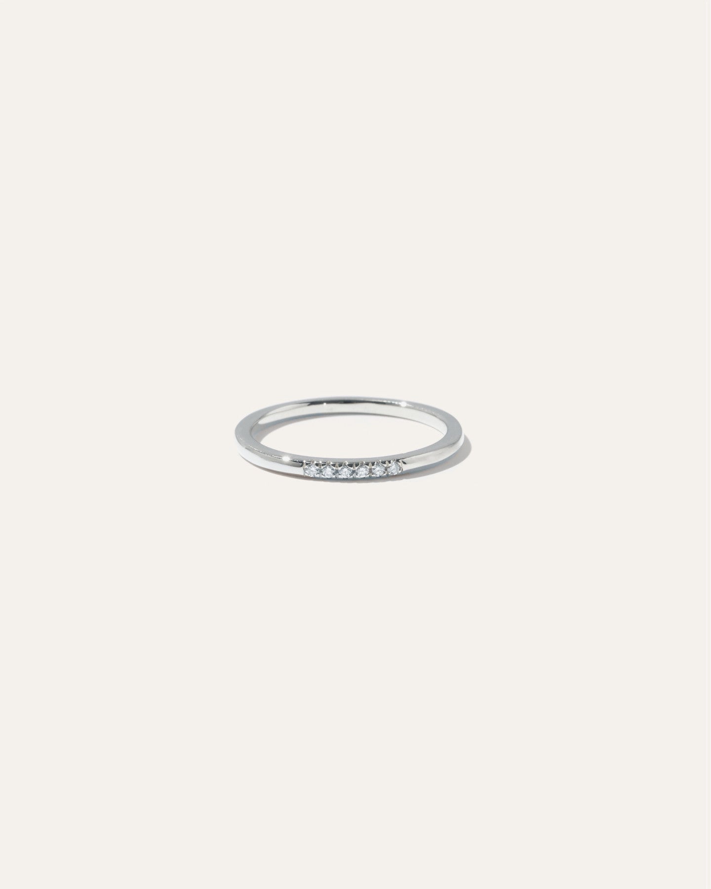 14K Gold Diamond Line Ring