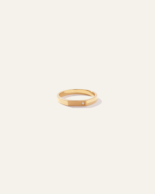 Asymmetrical Pave Diamond Ring