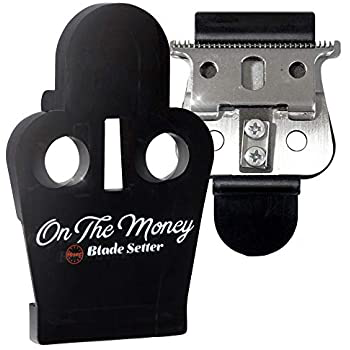 The Rich Barber On The Money Blade Setter Black for Andis T-Outliner/Outliner