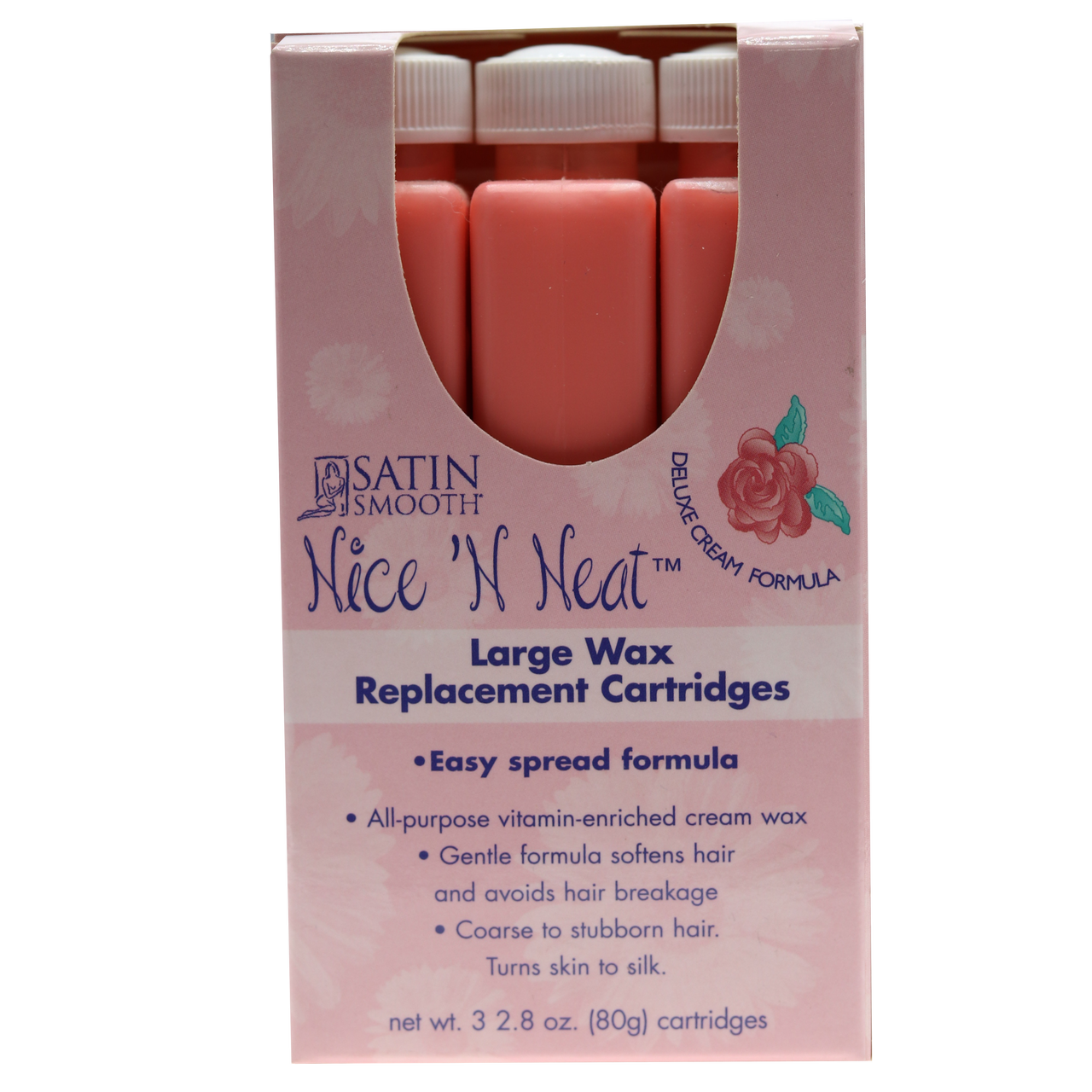 Satin Smooth Nice 'N Neat Wax Cartridge pk Large