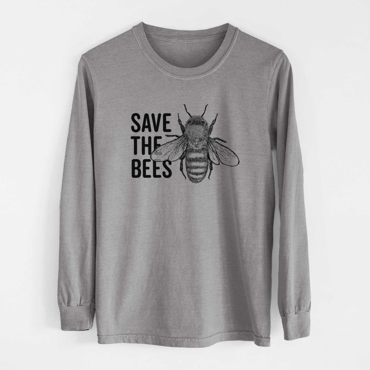 Save the Bees - Heavyweight 100% Cotton Long Sleeve