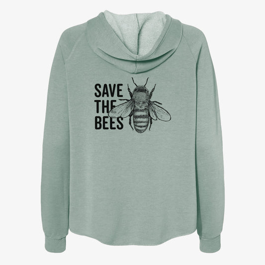 Save the Bees - Women's Cali Wave Zip-Up Sweatshirt