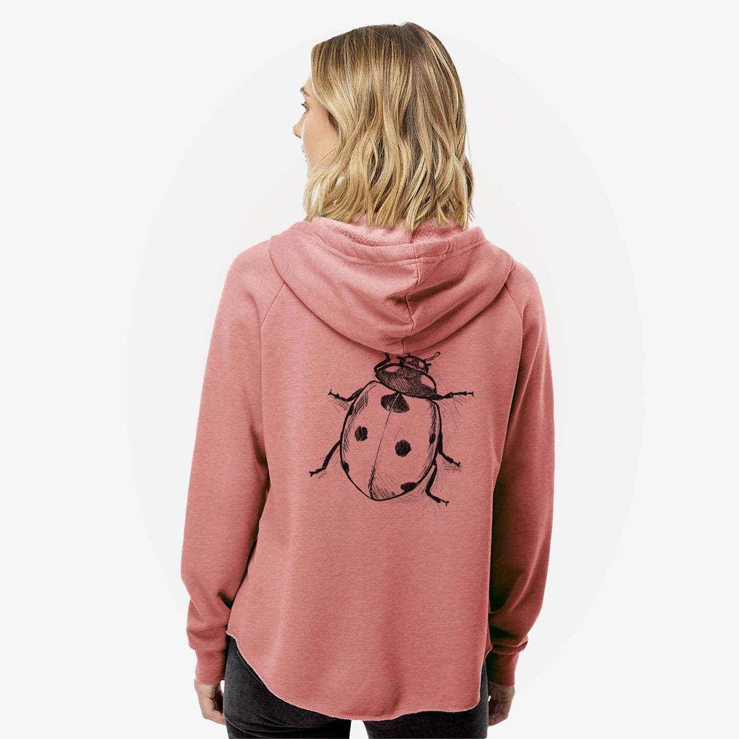 Coccinella septempunctata - Seven-spot Ladybird Ladybug - Women's Cali Wave Zip-Up Sweatshirt