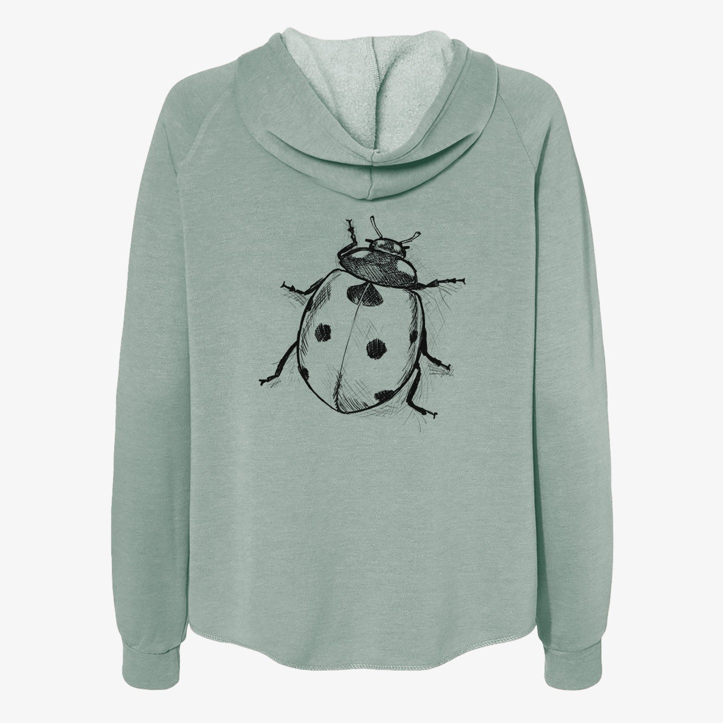 Coccinella septempunctata - Seven-spot Ladybird Ladybug - Women's Cali Wave Zip-Up Sweatshirt