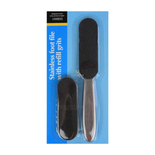Silver Star Stainless Foot File w/ Refill Grits (Small)