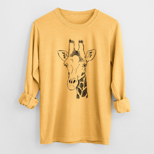 Southern Giraffe - Giraffa giraffa - Heavyweight 100% Cotton Long Sleeve