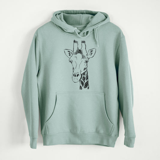 Southern Giraffe - Giraffa giraffa  - Mid-Weight Unisex Premium Blend Hoodie
