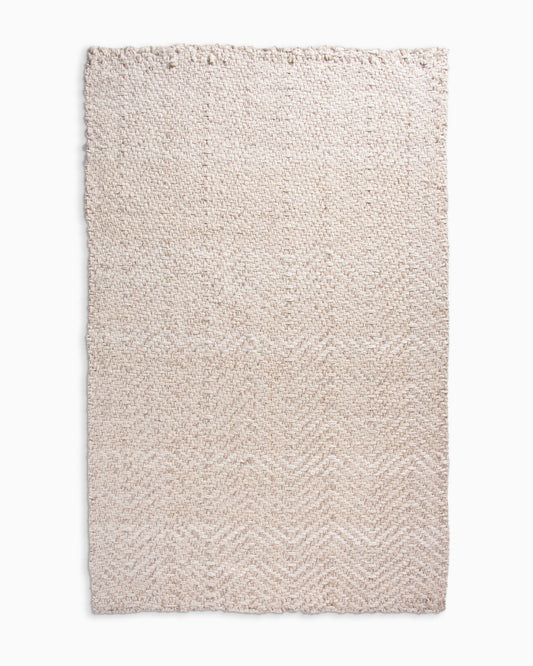 Wool and Jute Herringbone Rug