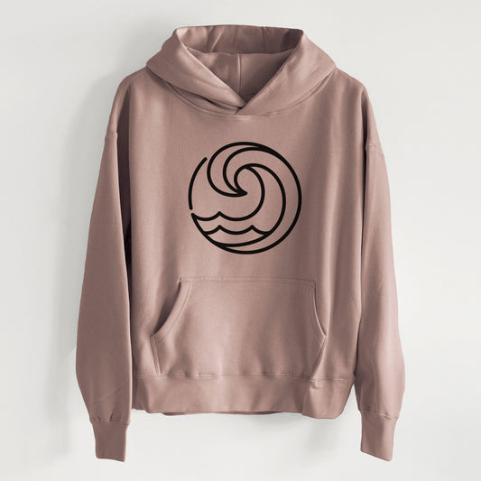 Tidal Wave Circle - Women's Heavyweight Relaxed Hoodie