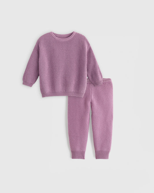 100% Organic Cotton Sweater Set  - Baby Girl