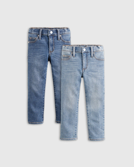 Cotton Stretch Slim Jeans 2-Pack