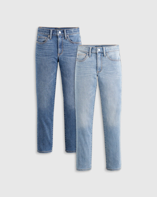 Cotton Stretch Slim Jeans 2-Pack