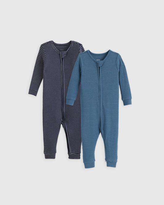 The Softest Rib One Piece Pajamas 2-Pack- Baby Boy