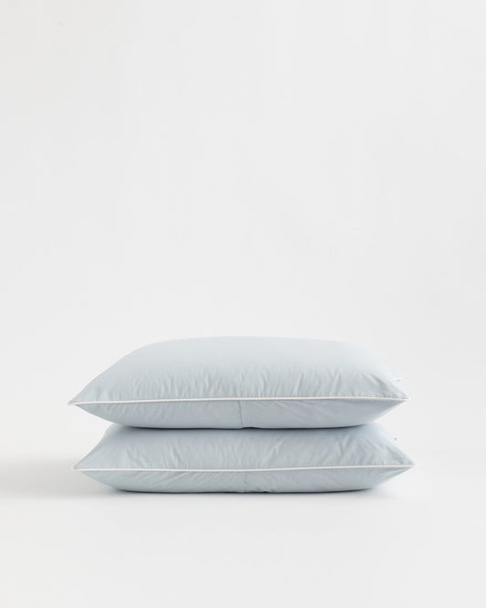 Classic Organic Percale Piped Sham Set