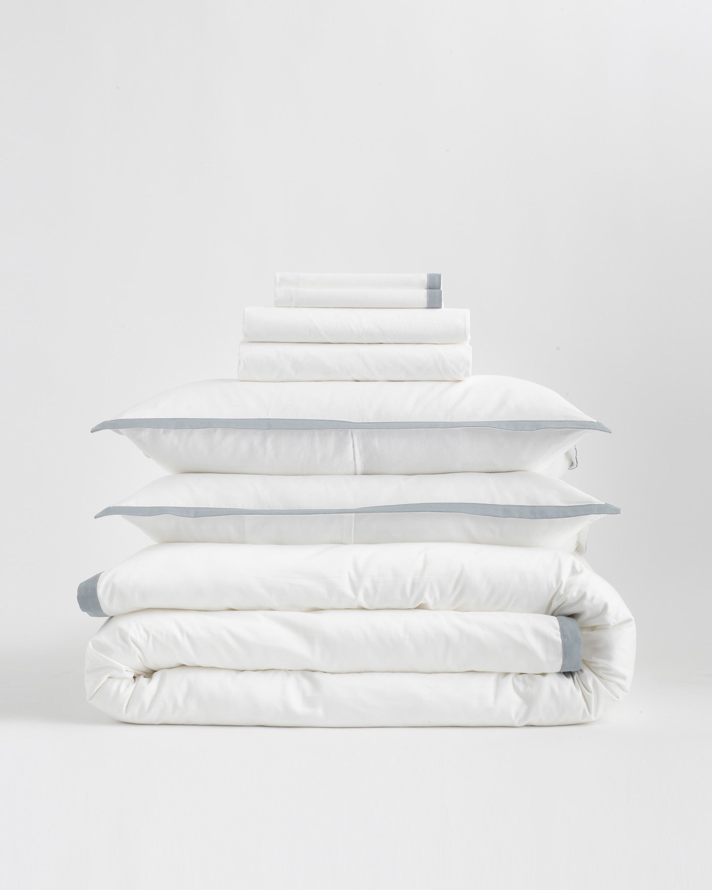 Classic Organic Percale Border Deluxe Bedding Bundle