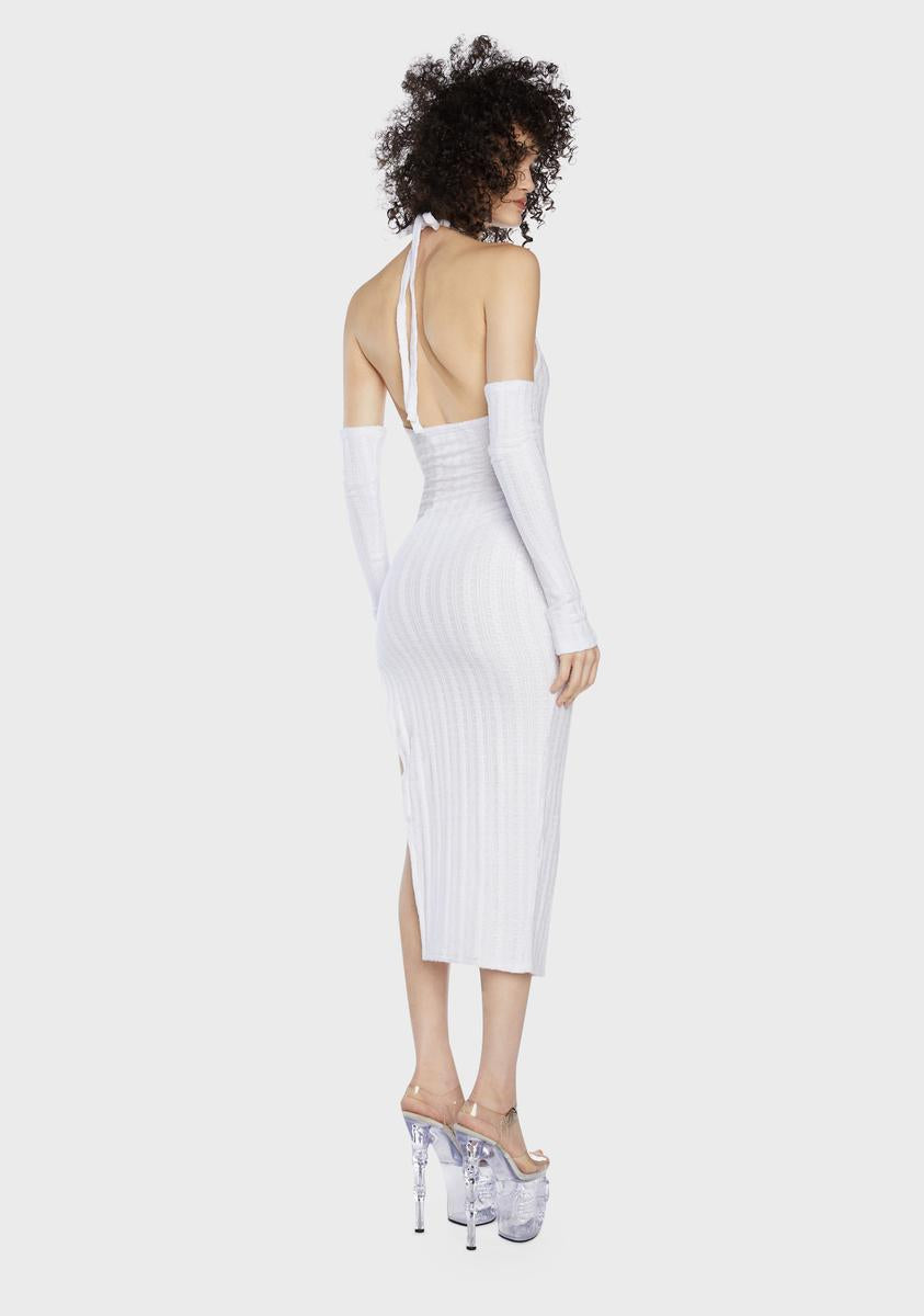 Spotted Tonight Sweater Dress