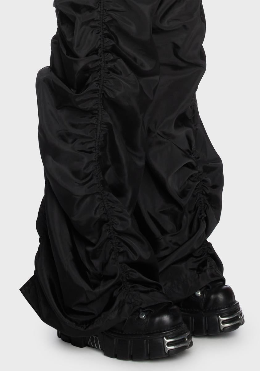 Ruched Wide Leg Pants